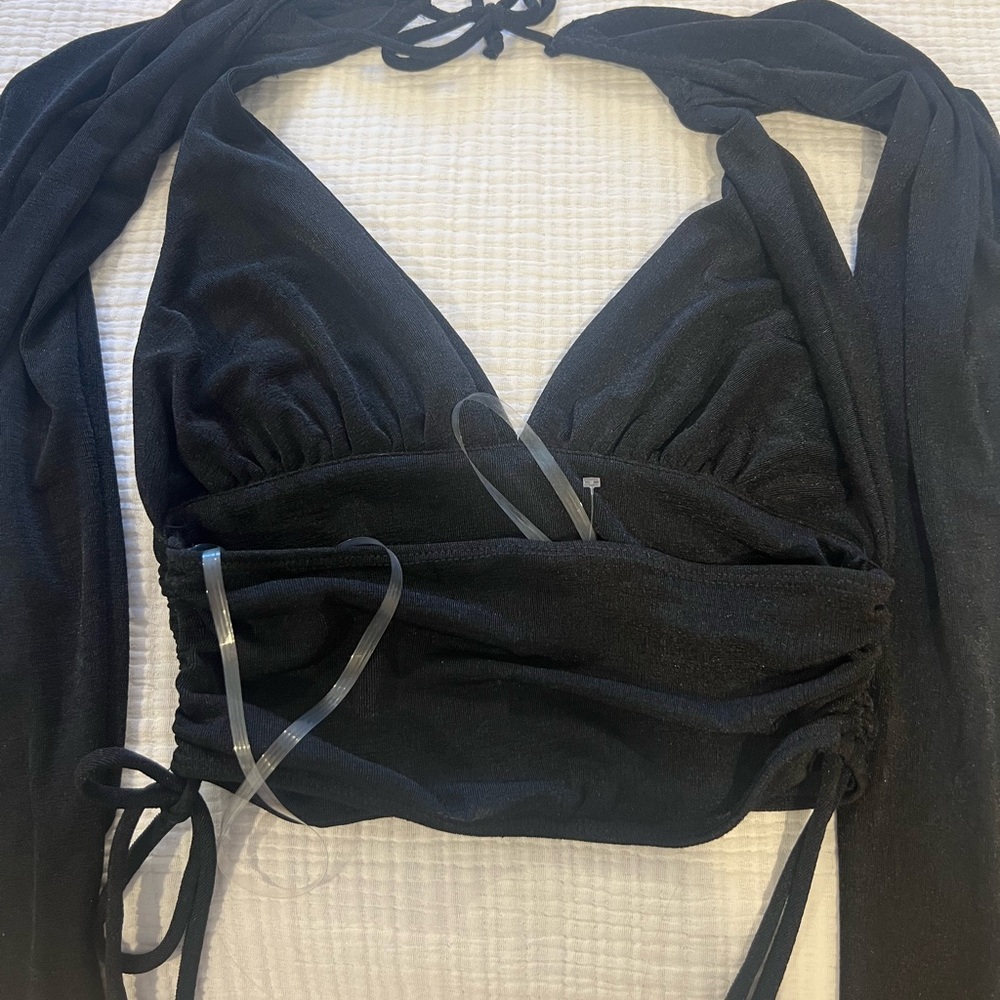 Chic Black Halter Top
